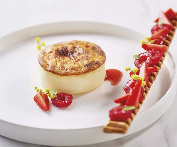 Saint-Sébastien, Gaufrette fruits rouges - Traiteur de Paris