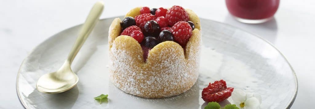 Charlotte fruits rouges fournisseur patisserie industrielle - Traiteur de Paris